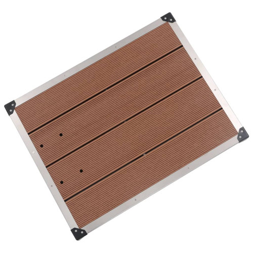Rebrilliant Outdoor Shower Tray Shower Base Outdoor Shower Mat WPC